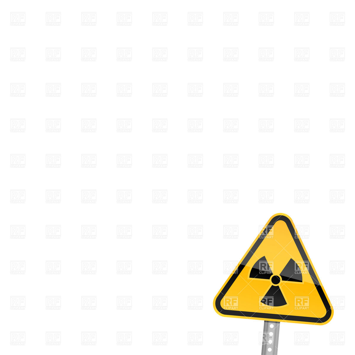 Warning Road Sign With Radiation Symbol Signs Symbols Maps    