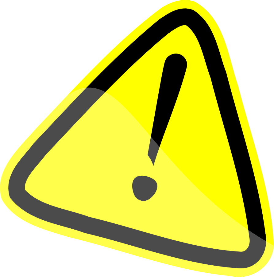 Warning Sign Symbol 900px Clipart
