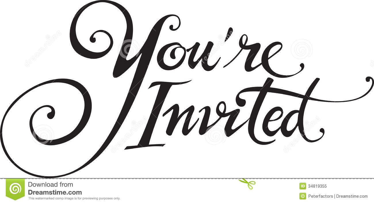 Youre Invited Royalty Free Stock Photo   Image  34819355