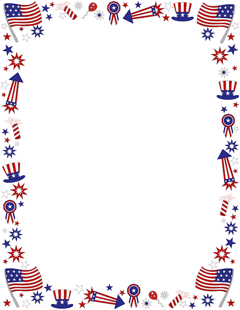 4th Of July Borders   Cliparts Co