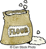 Cartoon Bag Of Flour Stock Illustration