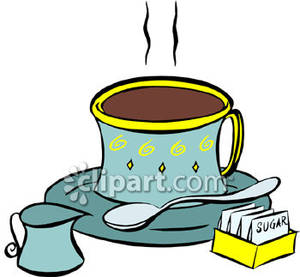 Fine China Coffee Cup   Royalty Free Clipart Picture