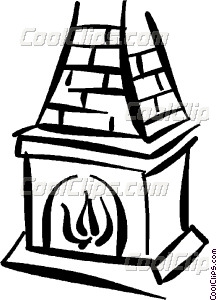 Fireplace Vector Clip Art