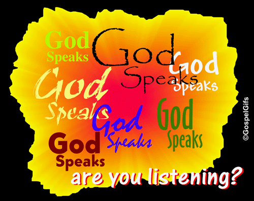 Free Christian Clip Art Image  God Speaks    Are You Listening