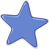 Light Blue Star Clipart With Rounded Edges
