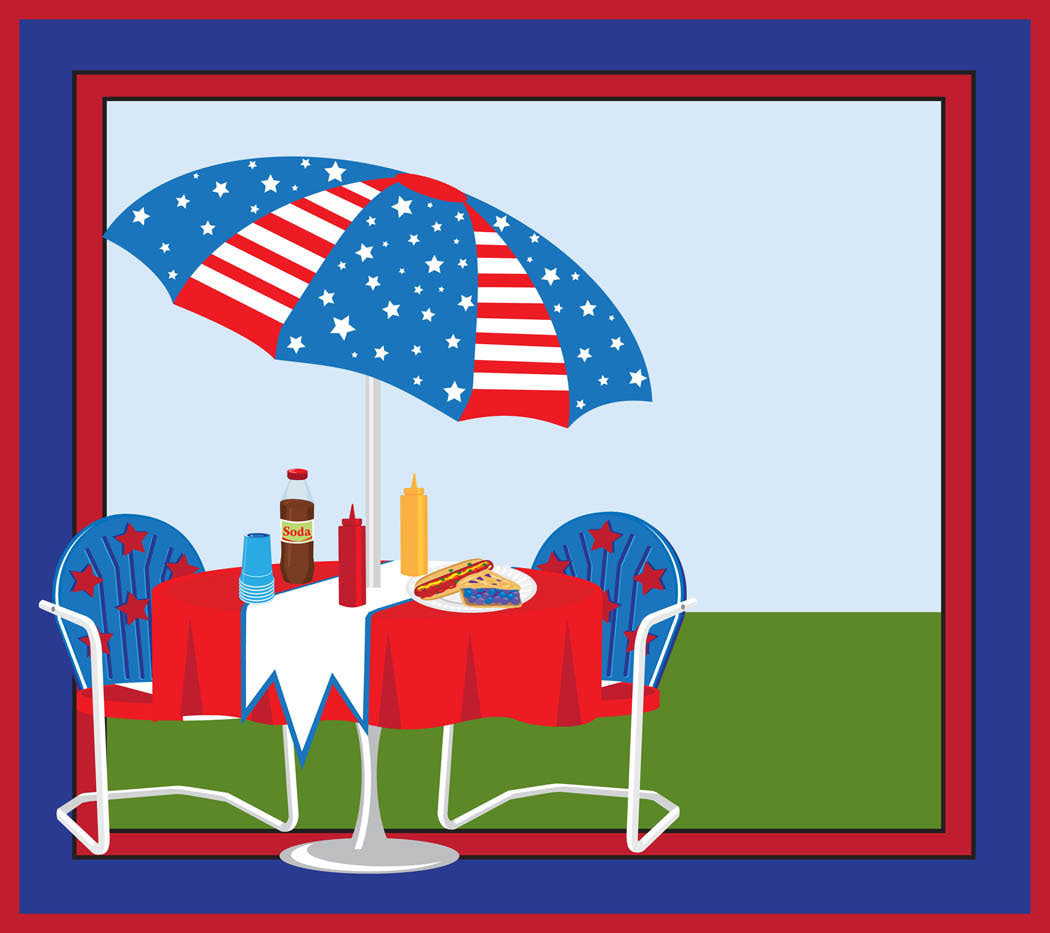 Page By Dixie Allan   July 4th Picnic  Clip Art Of A July 4th Picnic