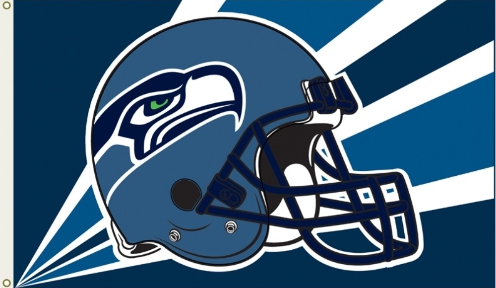 Seattle Seahawks Helmet Logo Flag 3x5 