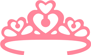 Silhouette Online Store   View Design  12017  Heart Princess Crown