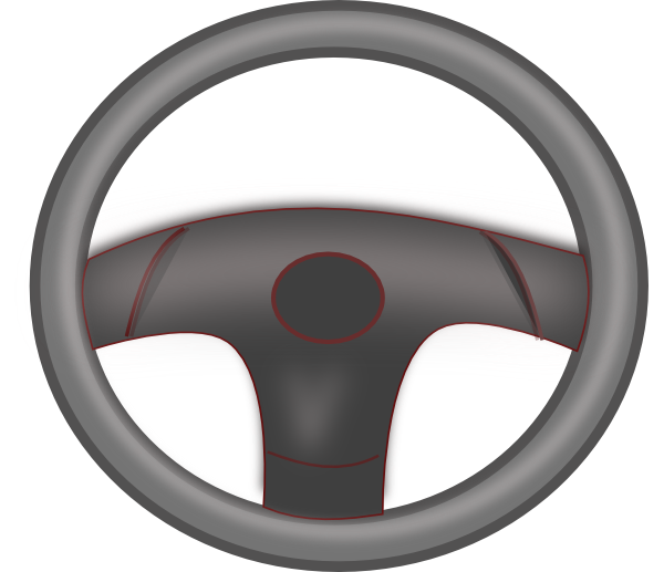 Steering Wheel Black Clip Art At Clker Com   Vector Clip Art Online