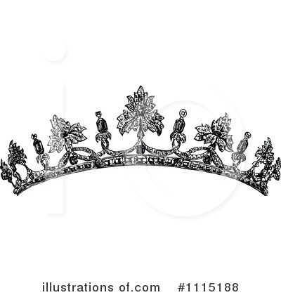 Tiara Clipart  1115188 By Prawny Vintage   Royalty Free  Rf  Stock