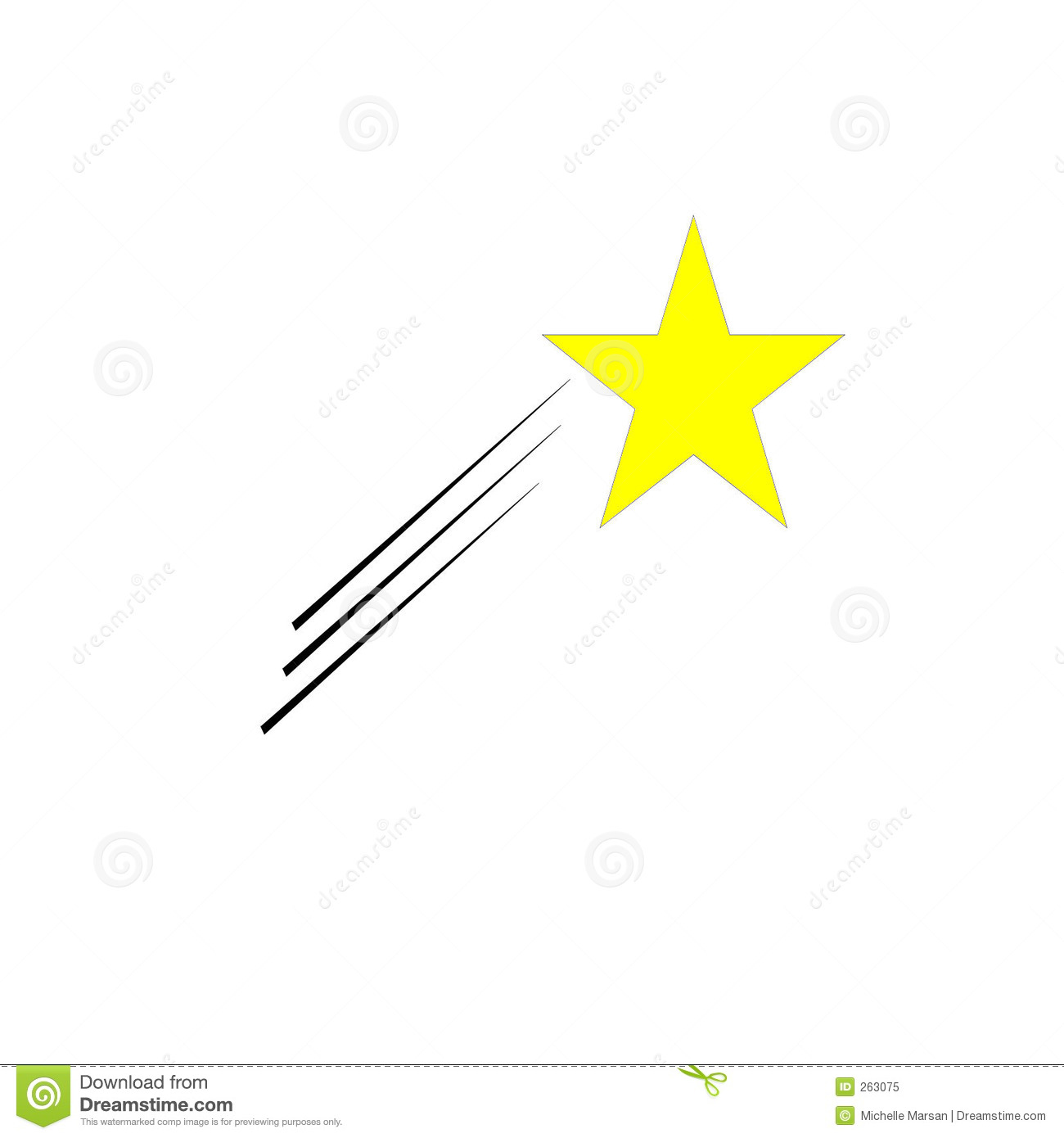 Yellow Shooting Star Clip Art   Picture Quotes