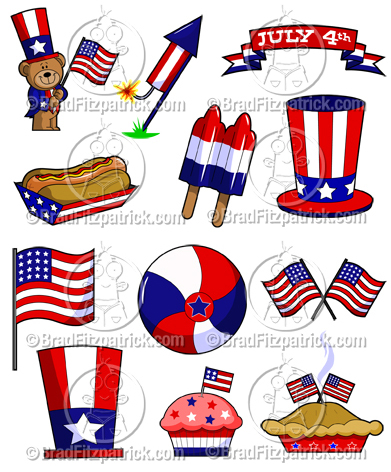 All 30 4th Of July Clipart