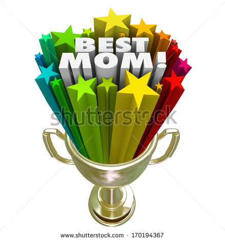 Best Mom Trophy Award Worlds Greatest Mother   Stock Photo