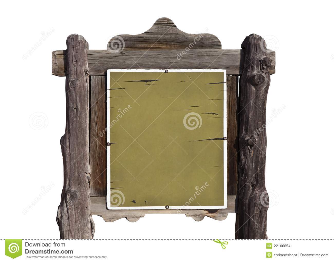 Blank Rustic Western Sign Stock Images   Image  22106854