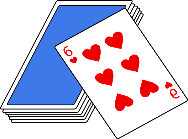 Bridge Card Game Clip Art