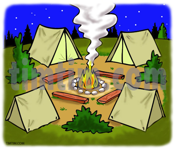 Campsite Clipart Campsite Drawing Free Drawing