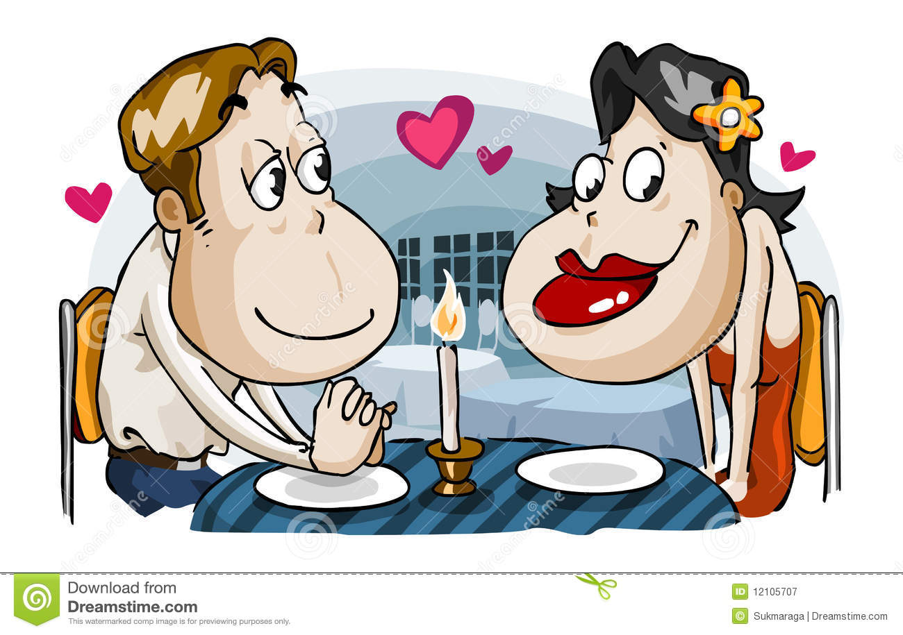 Dinner Date Clipart Romantic Candle Light Dinner