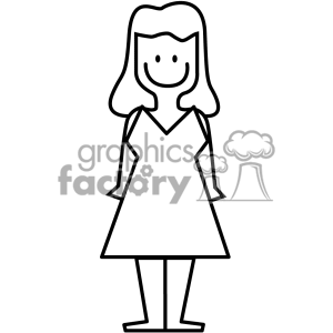 Dress Clipart Black And Whiteroyalty Free Black And White Mother With