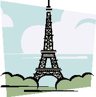 Eiffel Holiday Place Clipart   Free Microsoft Clipart