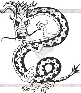 Oriental Dragon Vector Clipart Clip Art Esp Pictures
