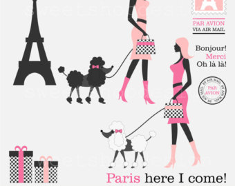 Paris Poodle Clipart Wallpaper   Funpict Com