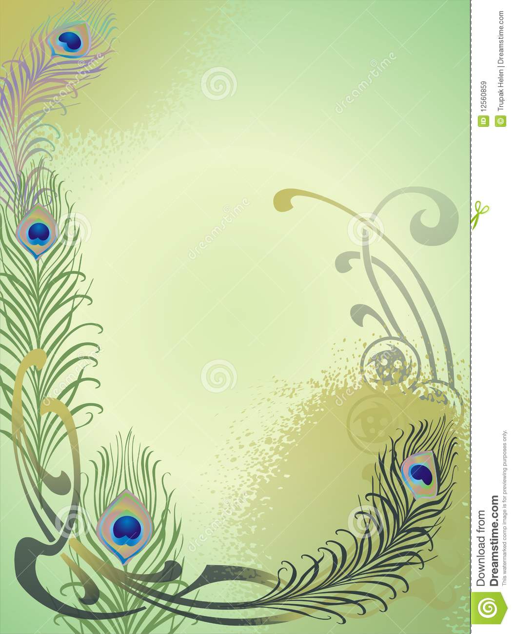 Peacock Feather Border Clipart Peacock Feathers 1