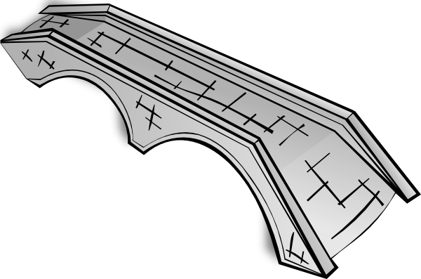 Stone Bridge 1 Clip Art At Clker Com   Vector Clip Art Online Royalty