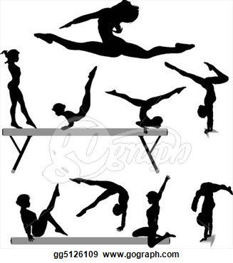 Balance Beam Gymnastics Exercises Vector Gg5126109 Gograph Clipart
