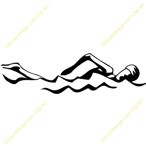 Clipart 11710 Woman Swimming   Woman Swimming Mugs T Shirts Picture