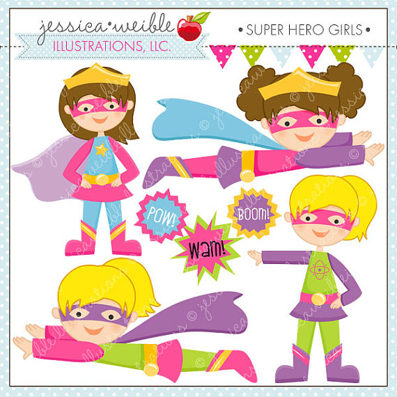 Clipart For Commercial Or Personal Use Super Hero Clipart Girl Hero