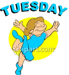 Day Of The Week Tuesday   Royalty Free Clipart Picture