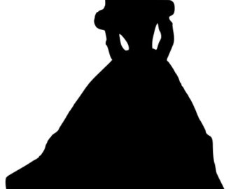 Disney Princess Belle Silhouette Clip Art Princess Belle Silhouette