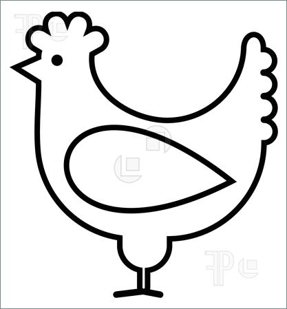 Mobile Fried Chicken Black And White Clipart