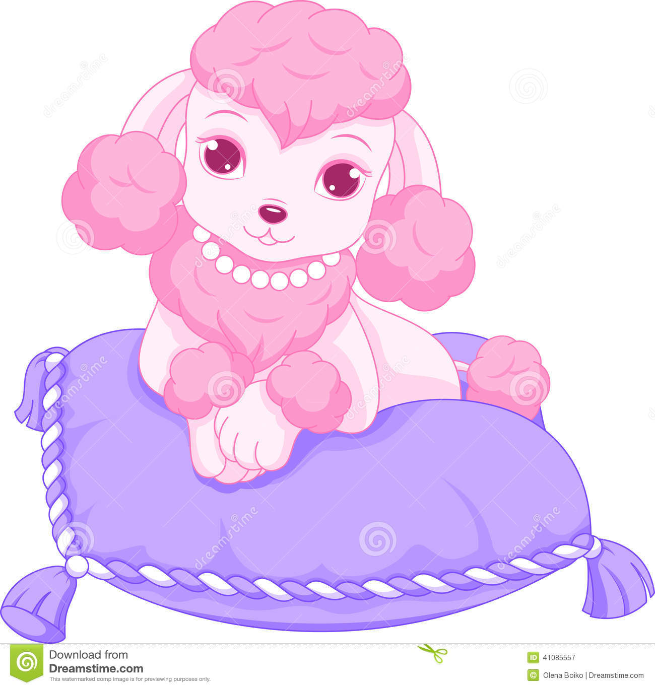 Pink Poodle Stock Vector   Image  41085557
