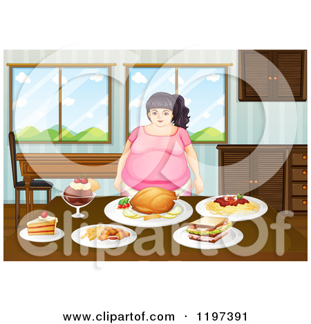 Royalty Free  Rf  Obese Woman Clipart Illustrations Vector Graphics