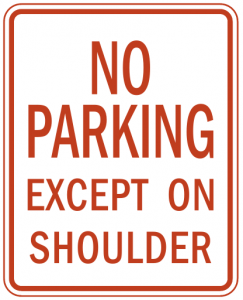 Share No Parking Except On Shoulder Clipart With You Friends 