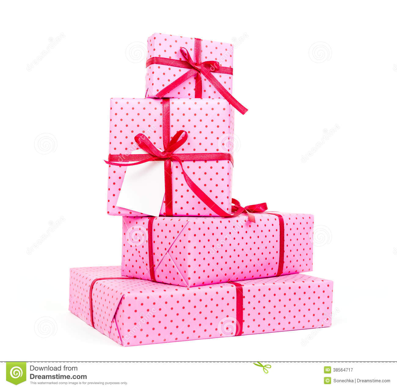 Stack Of Pink Presents Royalty Free Stock Photography   Image    