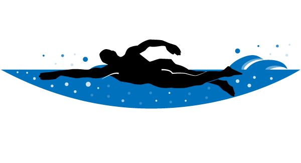 Swimmer Vector Clip Art