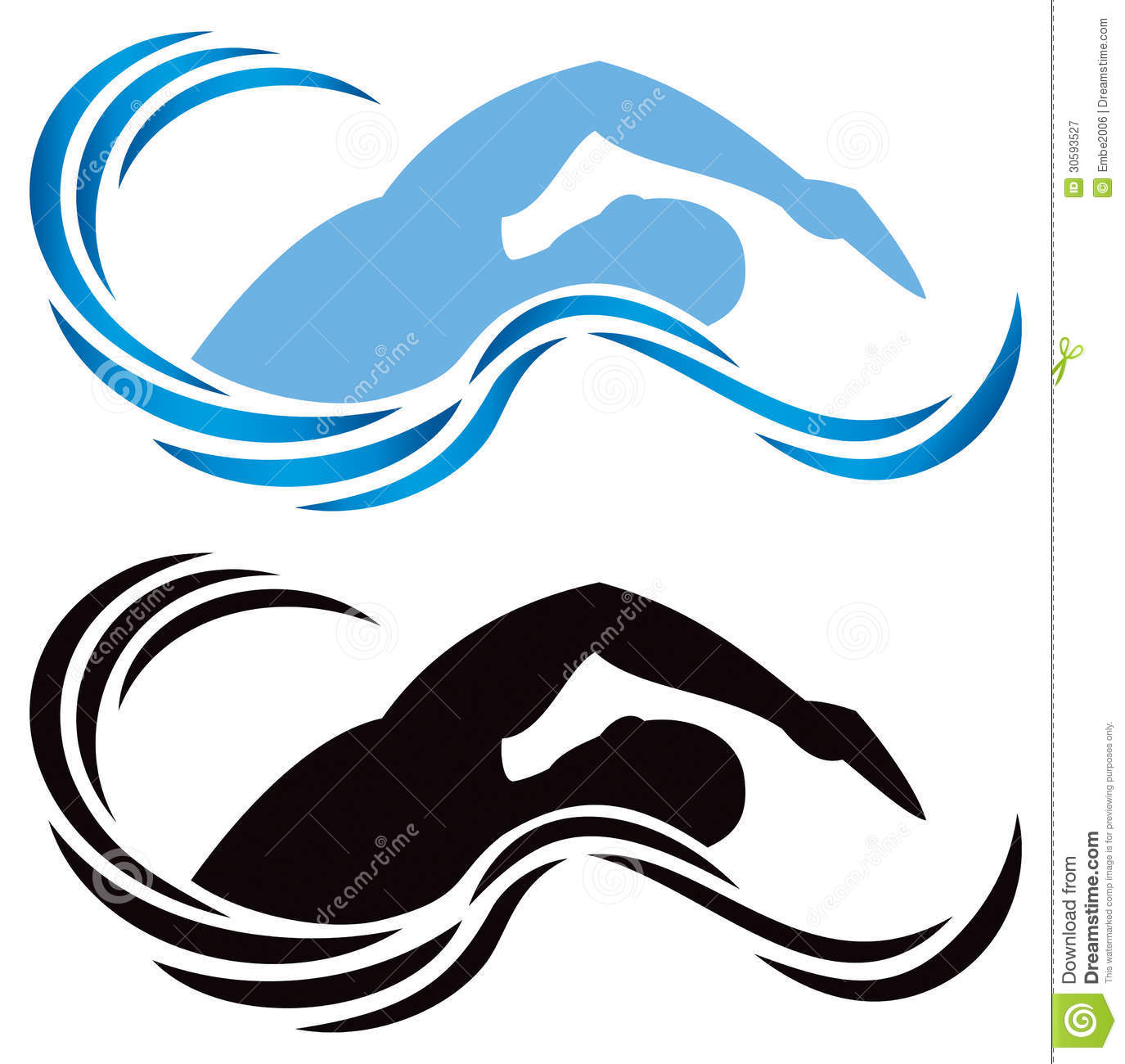 Swimming Logo Royalty Free Stock Photography   Image  30593527