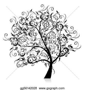 Tree Outline Clip Art Clipart Drawing Gg56142028