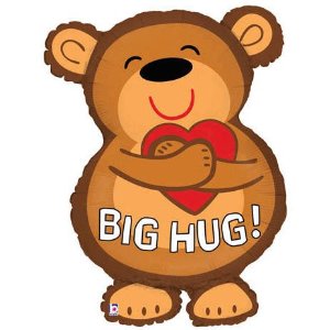 Amazon Com  Cute Big Hug Bear Valentine S Day 28 Mylar Balloon  Toys    