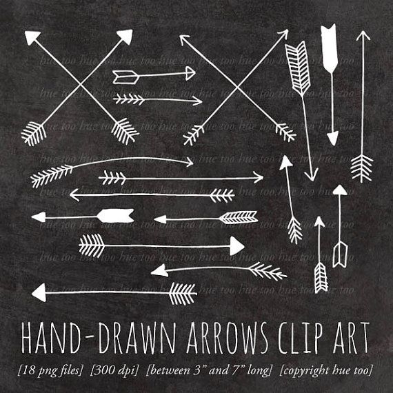 Arrows Clip Art Arrow Clipart Tribal Archery Hand Drawn Arrows Whi