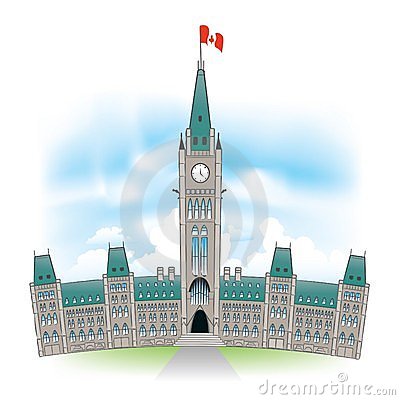 Beautiful Portrait Of The Canadian Parliament Building In Ottawa