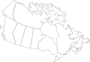 Canada Map Clip Art At Clker Com   Vector Clip Art Online Royalty