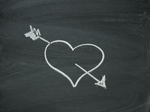 Chalk Heart Clipart Heart Arrow Blackboard Chalk