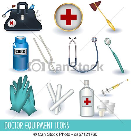 Doctor Equipment Icons   Csp7121760