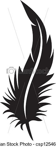 Feather Silhouette   Csp12546447