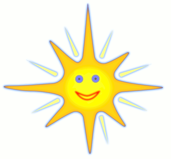 Free Clipart Of Sun Clipart Of The Happy Face Of The Sun