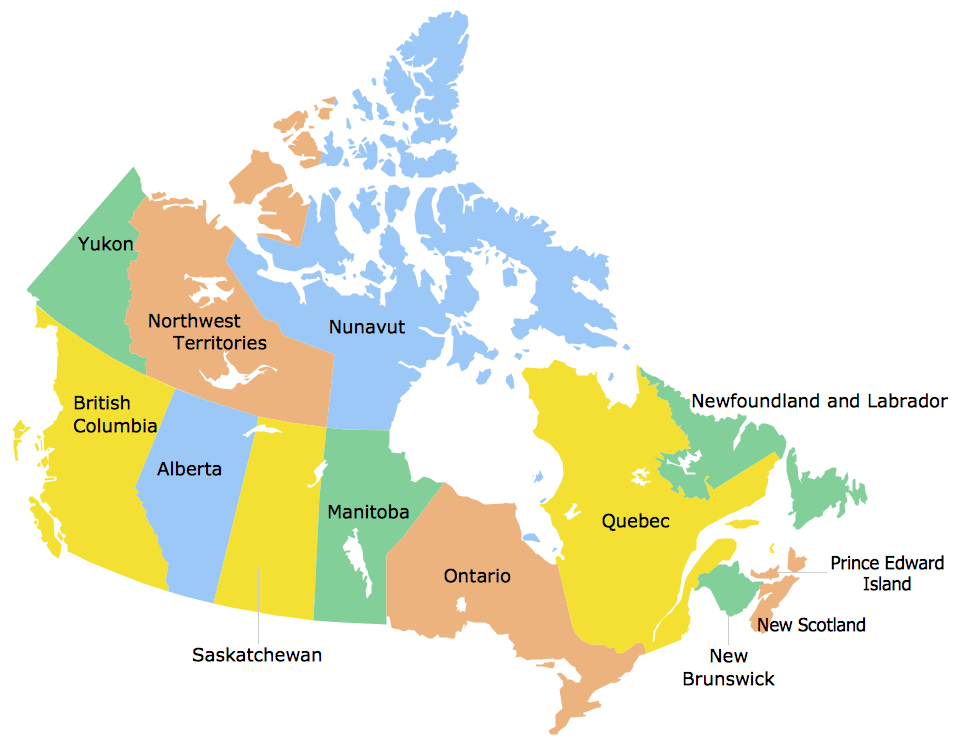 Geo Map   Canada   Newfoundland And Labrador
