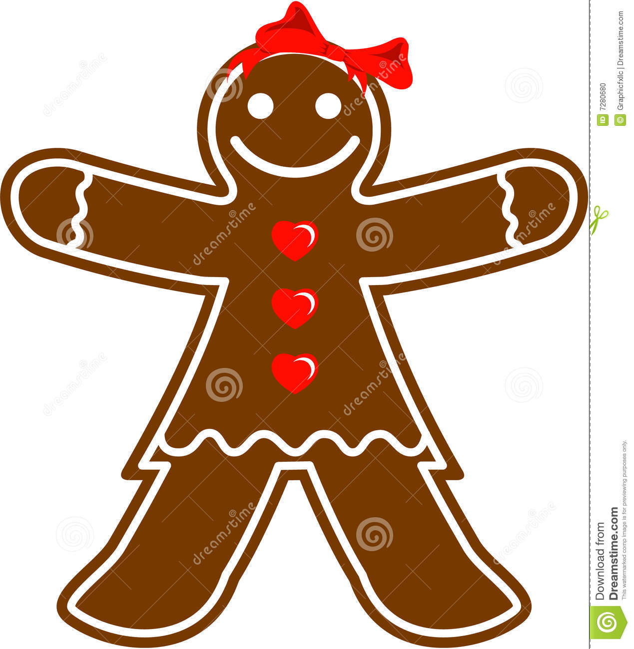 Gingerbread Woman Stock Photo   Image  7280680